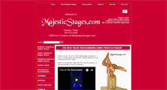 Desktop Screenshot of majesticstages.com