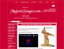 Tablet Screenshot of majesticstages.com